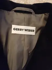 Vorschaubild 5 von Damen Blazer Gr. 40 Grau Samt-Kragen Knöpfe Klassisch