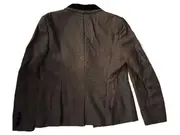 Vorschaubild 2 von Damen Blazer Gr. 40 Grau Samt-Kragen Knöpfe Klassisch