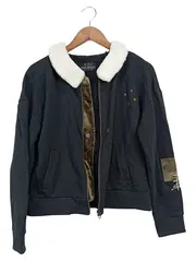 Vorschaubild 1 von EDC Damen Strickjacke Teddykragen Muster Gr. 38/M Schwarz Casual