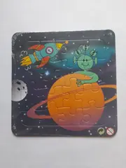 Vorschaubild 2 von Kinder Puzzle Weltraum Rakete Alien Planet 16 Teile Lernspielzeug