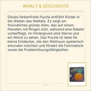 Vorschaubild 5 von Kinder Puzzle Weltraum Rakete Alien Planet 16 Teile Lernspielzeug