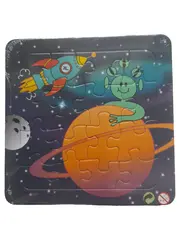 Vorschaubild 1 von Kinder Puzzle Weltraum Rakete Alien Planet 16 Teile Lernspielzeug