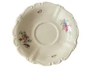 Vorschaubild 1 von Untertasse Teller Pompadour Beige Klassisch Porzellan Blumen