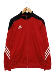 Vorschaubild 1 von Trainingsjacke Herren Gr. M Rot Schwarz Sportjacke Fußball