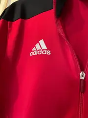 Vorschaubild 2 von Trainingsjacke Herren Gr. M Rot Schwarz Sportjacke Fußball