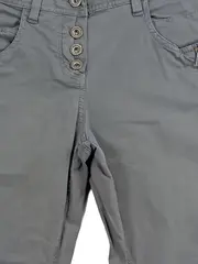 Vorschaubild 2 von Damen Jeans Tapered Fit Gr. 38 Grau Casual Hose