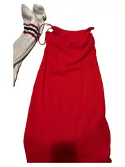 Vorschaubild 2 von Cocktailkleid Damen Rot Gr. 38 M Elegant Party Trägerkleid