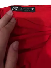 Vorschaubild 4 von Cocktailkleid Damen Rot Gr. 38 M Elegant Party Trägerkleid