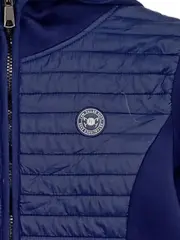 Vorschaubild 2 von Steppjacke Damen Kapuze Reißverschluss Strukturmuster Blau Gr. 34 XS