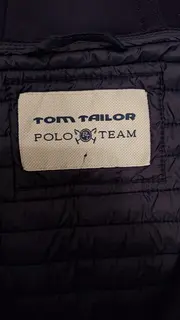 Vorschaubild 3 von Steppjacke Damen Kapuze Reißverschluss Strukturmuster Blau Gr. 34 XS