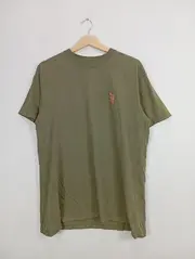 Vorschaubild 2 von T-Shirt Herren Oliv Gr. M Casual Baumwolle
