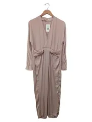 Vorschaubild 1 von Damen festliches Kleid Gr. 34;XS Rosa Elegant Maxikleid Polyester