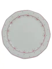 Vorschaubild 1 von Essteller 24 cm Porzellan Weiß Blumenmuster Klassisch