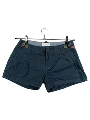 Vorschaubild 1 von Bench Damen Cargo Shorts Blau Gr. W26 Baumwolle Freizeit Hose Sommer