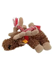 Vorschaubild 2 von Plüschtier Elch Rentier liegend mit Schal Weihnachten 20cm