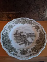 Vorschaubild 3 von Wandteller Schloss Porzellan 19cm Braun Traditionell