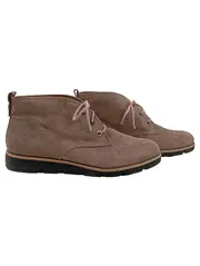Vorschaubild 1 von Damen Stiefelette Chukka Boot Beige Gr. 38 Schnürschuhe Casual