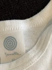 Vorschaubild 8 von Baby Body Kurzarm Gr. 62 Weiß Baumwolle