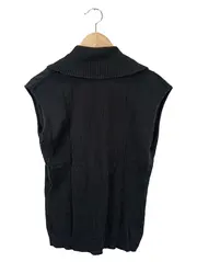 Vorschaubild 2 von Pullunder Damen Gr. 38/M Schwarz Casual Basic Rollkragen Rippstrick