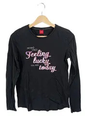Vorschaubild 1 von Langarmshirt Mädchen Gr. 176 Schwarz Print Casual