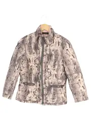 Vorschaubild 1 von Damen Steppjacke Gr. 38/M Beige Tierdruck Casual