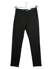 Vorschaubild 1 von Stoffhose Kinder Gr. 158 Grün Casual Uni Viskose Knopf