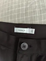 Vorschaubild 2 von Stoffhose Kinder Gr. 158 Grün Casual Uni Viskose Knopf