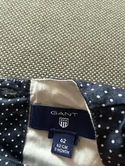 Vorschaubild 2 von Sommerkleid Mädchen Gr. 62 Blau Punkte Rüschen Baby
