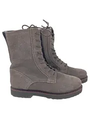 Vorschaubild 1 von Damen Stiefelette Gr. 38 Grau Casual Schnürstiefel