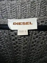 Vorschaubild 4 von Damen Pullover Strickmuster Zopfmuster Lochmuster Grau Gr. S Wolle