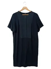 Vorschaubild 1 von Damen Blusenkleid Hemdblusenkleid Gr. 36/S Schwarz Klassisch Minimalistisch