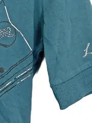 Vorschaubild 4 von Damen Sweatshirt XS Petrol Kurzarm Kapuze Sneaker Print