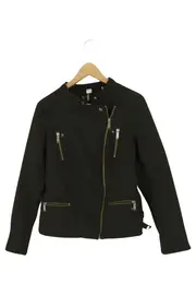 Vorschaubild 1 von Damen Outdoorjacke Bikerjacke Gr. 36/S Schwarz Modisch Elegant