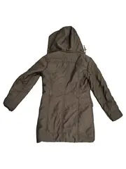 Vorschaubild 2 von Damen Winterjacke Kapuze gesteppt Braun Gr. 34 XS Freizeit