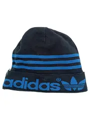 Vorschaubild 2 von Trefoil Beanie Mütze gestreift Logo-Print Baumwolle Herren Schwarz