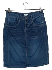 Vorschaubild 1 von Damen Jeansrock Gr. 36/S Blau Midirock Casual