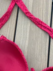 Vorschaubild 5 von Damen Bikini-Oberteil Rot Tierdruck Gr. 70B