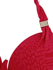 Vorschaubild 2 von Damen Bikini-Oberteil Rot Tierdruck Gr. 70B