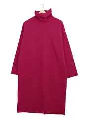 Vorschaubild 1 von Damen Rollkragen Pullover Kleid Oversized Pink Gr. M
