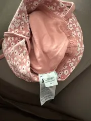 Vorschaubild 4 von Baby Mütze Gr. 49 Rosa Blumenmuster Baumwolle Kinder