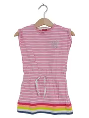 Vorschaubild 1 von Mädchen Kleid Gr. 86 Rosa Gestreift Herz Glitzer Sommer