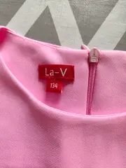 Vorschaubild 3 von Mädchen Freizeitkleid Pink Gr. 134 Casual Schleife