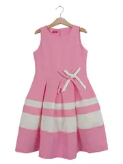 Vorschaubild 1 von Mädchen Freizeitkleid Pink Gr. 134 Casual Schleife