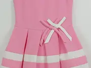 Vorschaubild 2 von Mädchen Freizeitkleid Pink Gr. 134 Casual Schleife