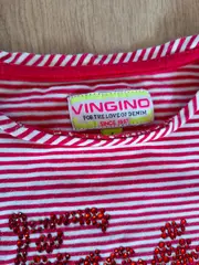 Vorschaubild 4 von Mädchen Kleid Set Shirt Rock Gr. 104 Streifen Leopard Rot Blau