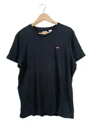 Vorschaubild 1 von Herren T-Shirt Schwarz Gr. 50/L Casual Logo Print Baumwolle