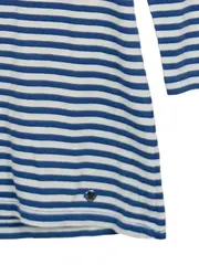 Vorschaubild 3 von Damen Langarmshirt 3/4-Arm gestreift blau weiß Gr. 36/S Knöpfe