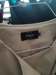 Vorschaubild 3 von Damen Kunstlederjacke Bikerjacke Beige Gr. 34 XS Urban Style