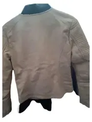 Vorschaubild 2 von Damen Kunstlederjacke Bikerjacke Beige Gr. 34 XS Urban Style