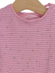 Vorschaubild 3 von Baby Mädchen T-Shirt Gr. 62 Rosa Gestreift Herzen